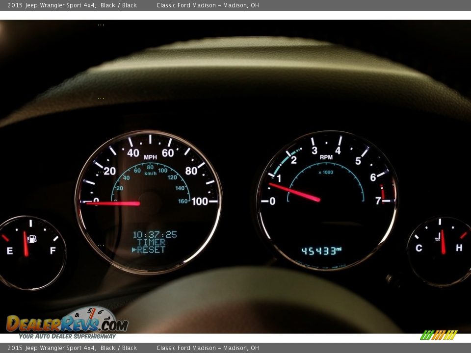 2015 Jeep Wrangler Sport 4x4 Black / Black Photo #8