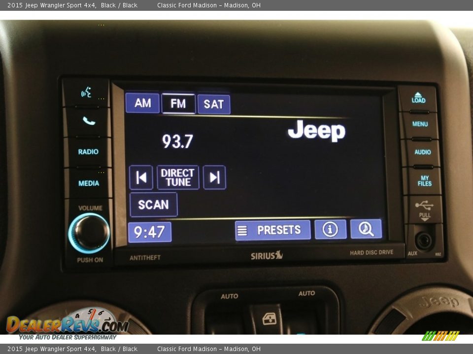 2015 Jeep Wrangler Sport 4x4 Black / Black Photo #10