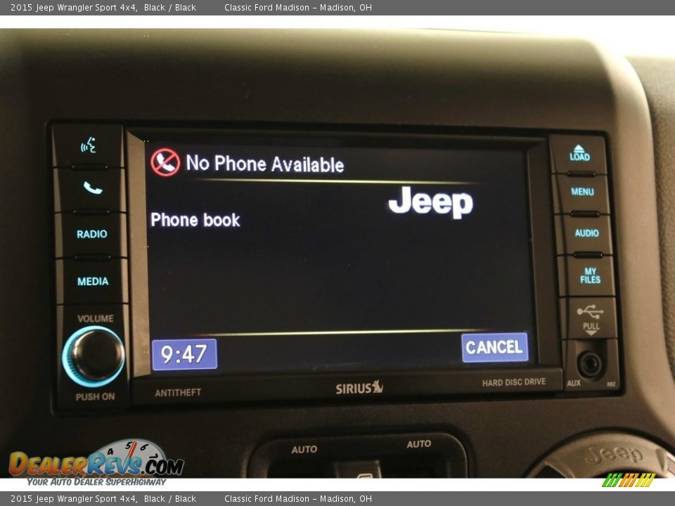 2015 Jeep Wrangler Sport 4x4 Black / Black Photo #11