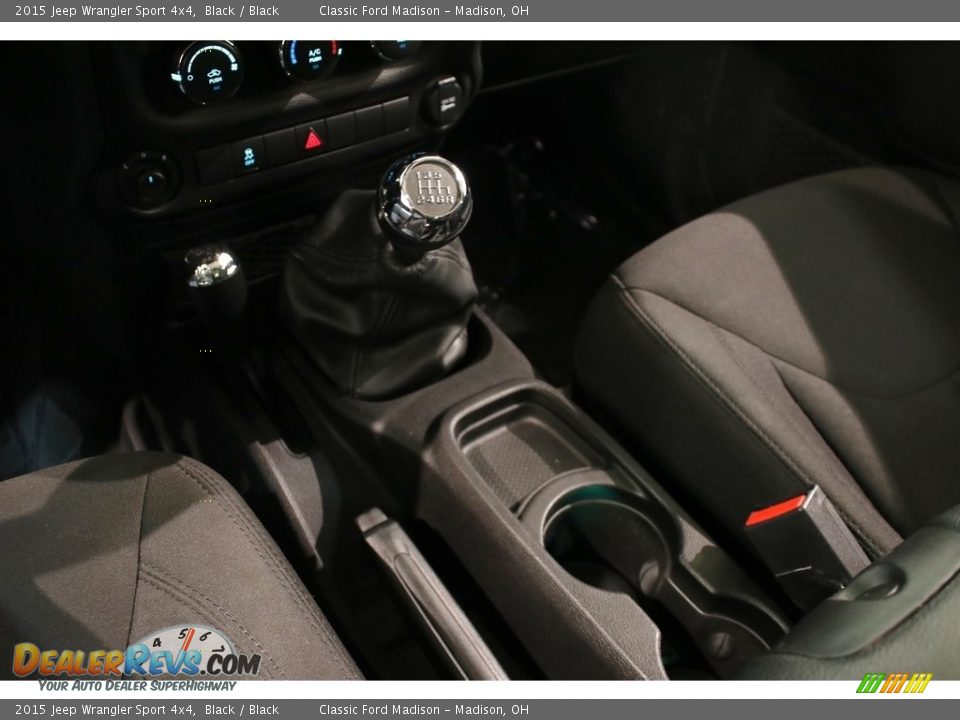 2015 Jeep Wrangler Sport 4x4 Black / Black Photo #13
