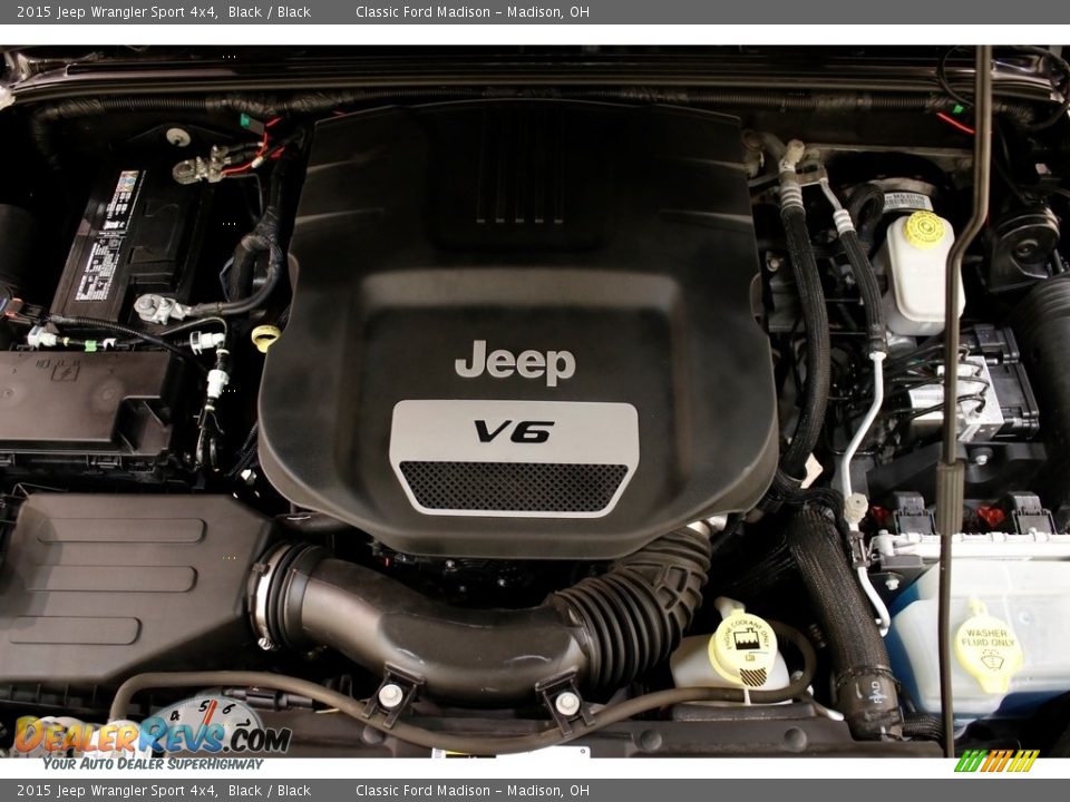 2015 Jeep Wrangler Sport 4x4 Black / Black Photo #18