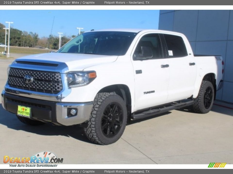 2019 Toyota Tundra SR5 CrewMax 4x4 Super White / Graphite Photo #4