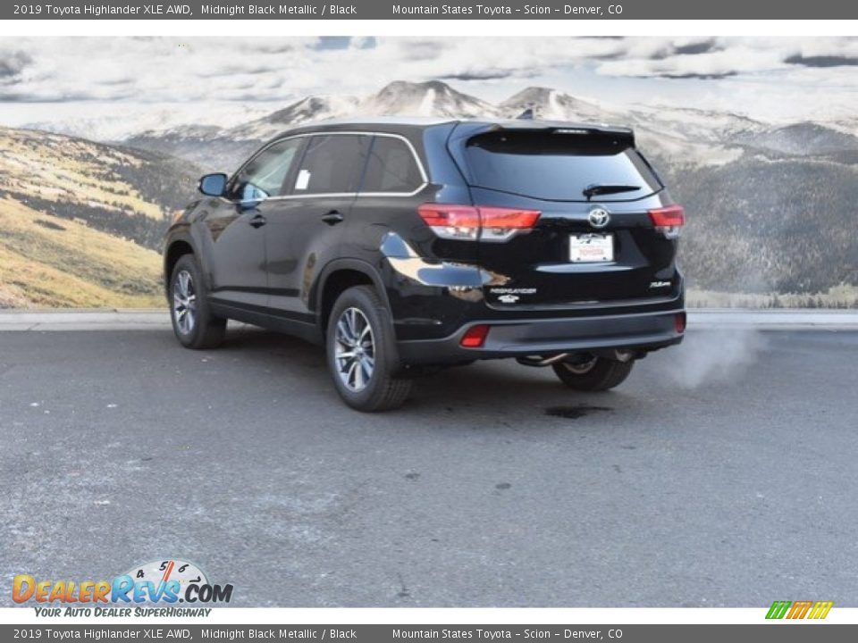 2019 Toyota Highlander XLE AWD Midnight Black Metallic / Black Photo #3