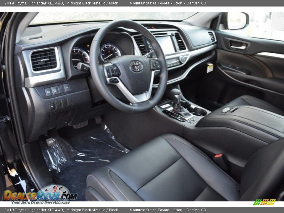 2019 Toyota Highlander XLE AWD Midnight Black Metallic / Black Photo #5