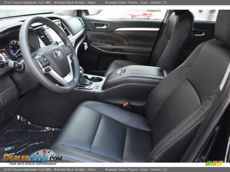 2019 Toyota Highlander XLE AWD Midnight Black Metallic / Black Photo #6