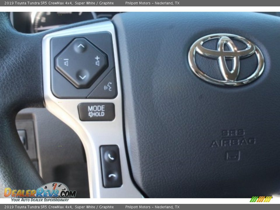 2019 Toyota Tundra SR5 CrewMax 4x4 Super White / Graphite Photo #15