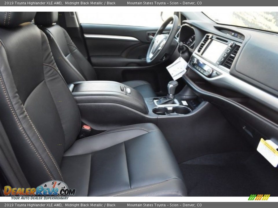 2019 Toyota Highlander XLE AWD Midnight Black Metallic / Black Photo #12