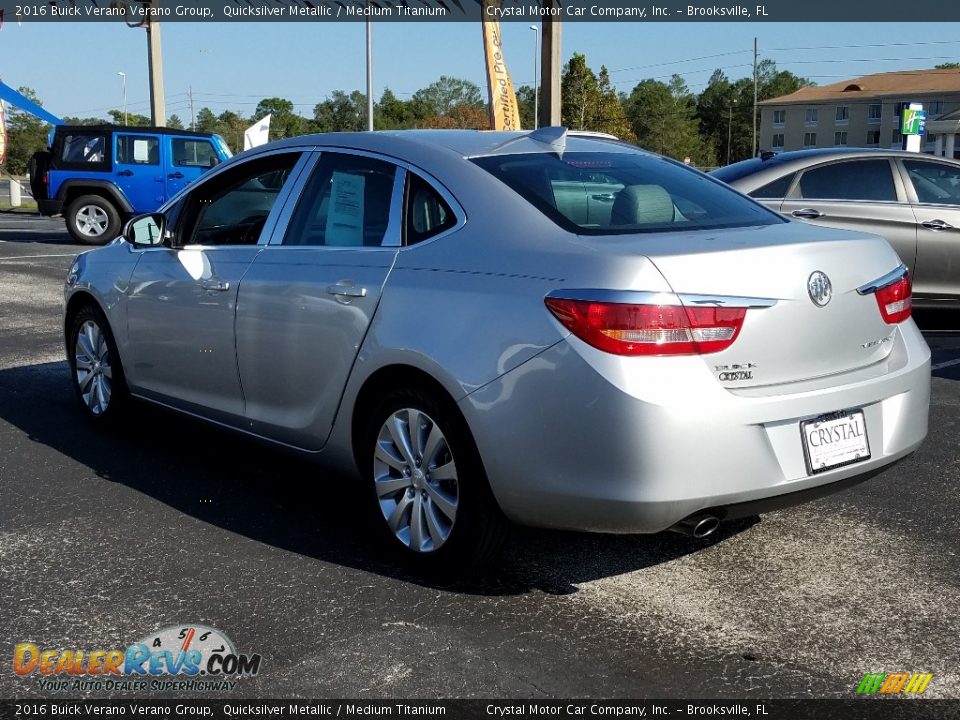 2016 Buick Verano Verano Group Quicksilver Metallic / Medium Titanium Photo #3
