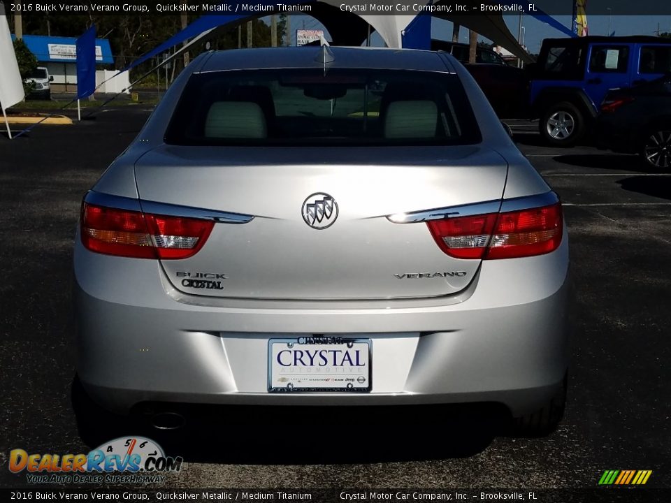 2016 Buick Verano Verano Group Quicksilver Metallic / Medium Titanium Photo #4