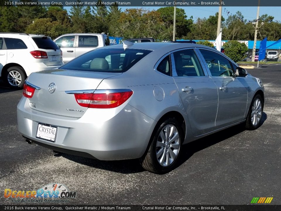 2016 Buick Verano Verano Group Quicksilver Metallic / Medium Titanium Photo #5
