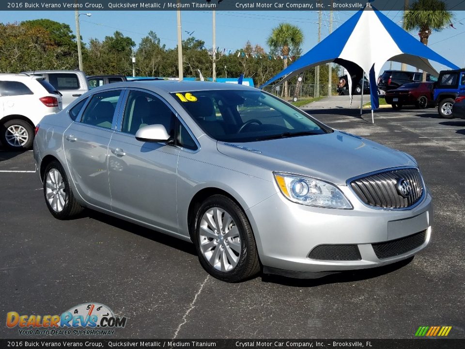 2016 Buick Verano Verano Group Quicksilver Metallic / Medium Titanium Photo #7