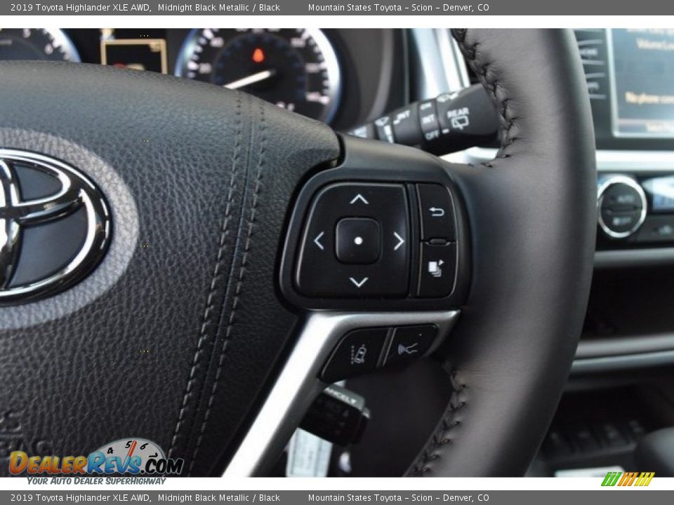 2019 Toyota Highlander XLE AWD Midnight Black Metallic / Black Photo #30