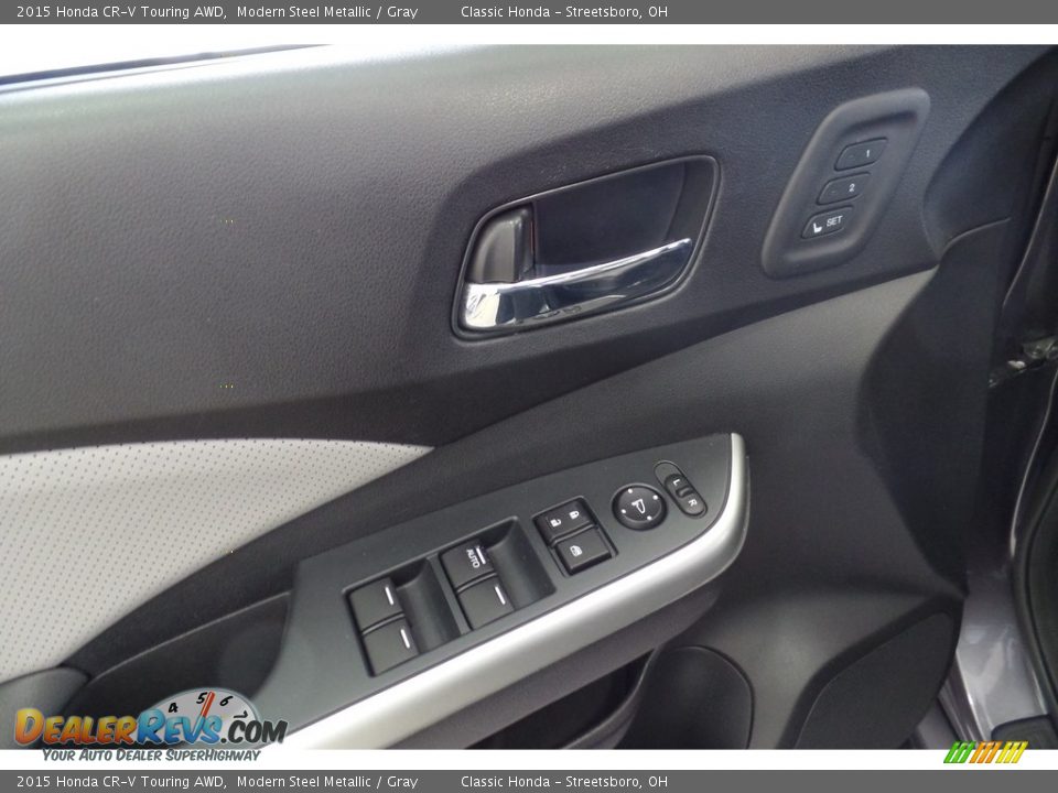 2015 Honda CR-V Touring AWD Modern Steel Metallic / Gray Photo #22