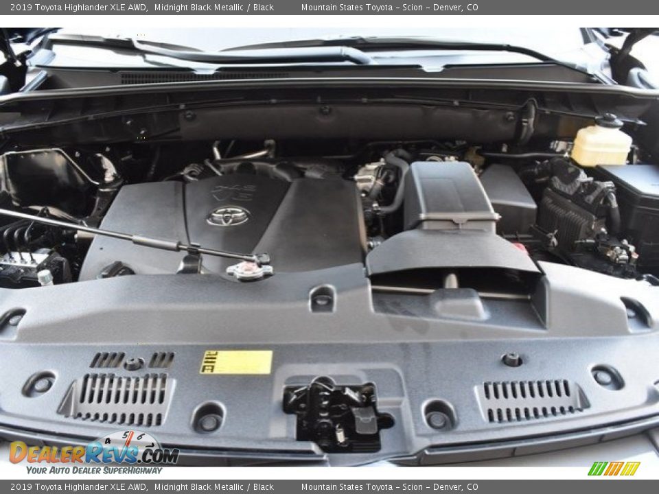 2019 Toyota Highlander XLE AWD Midnight Black Metallic / Black Photo #34