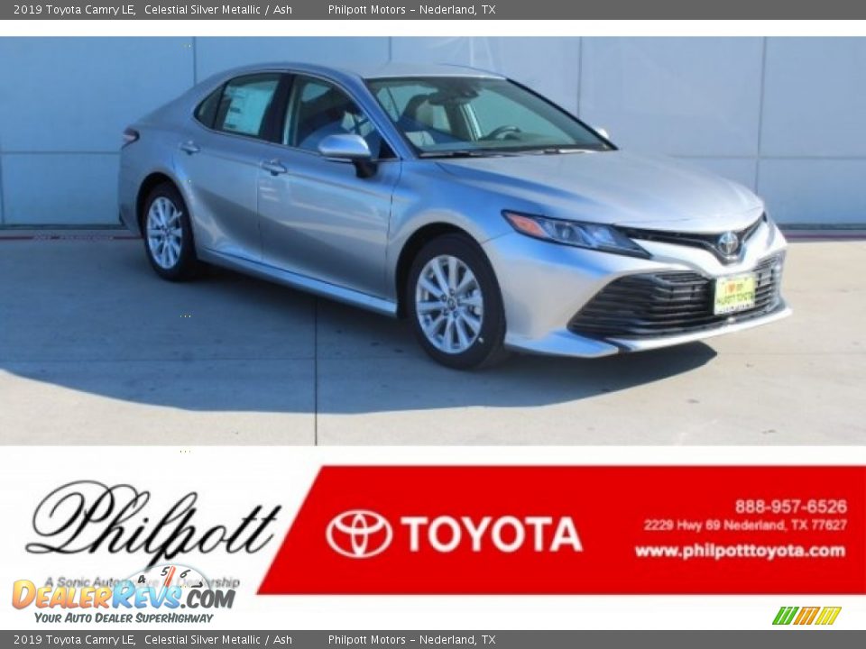 2019 Toyota Camry LE Celestial Silver Metallic / Ash Photo #1