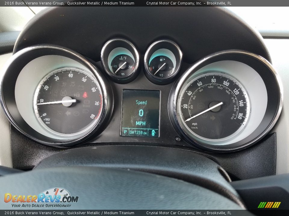 2016 Buick Verano Verano Group Quicksilver Metallic / Medium Titanium Photo #14
