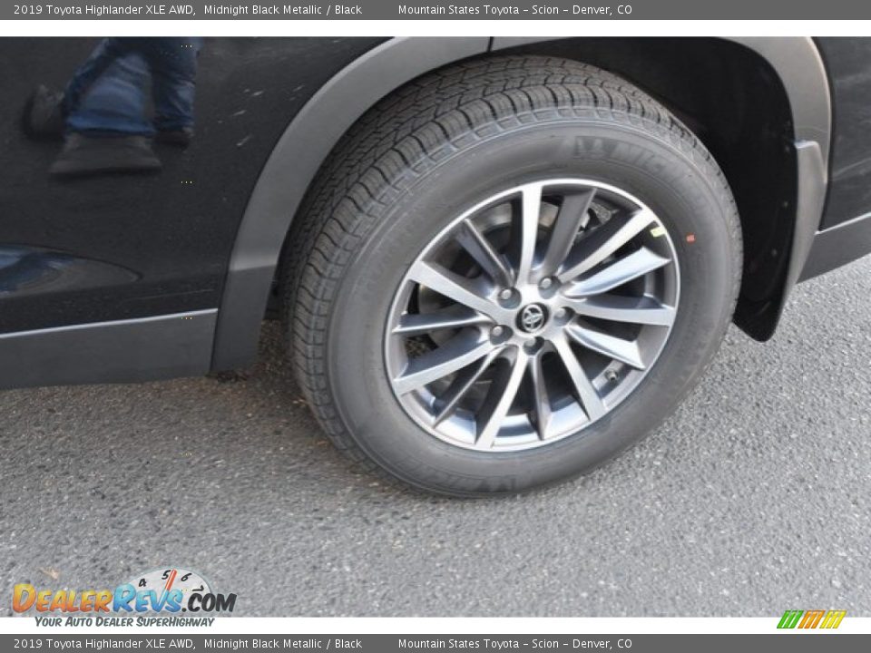 2019 Toyota Highlander XLE AWD Midnight Black Metallic / Black Photo #36