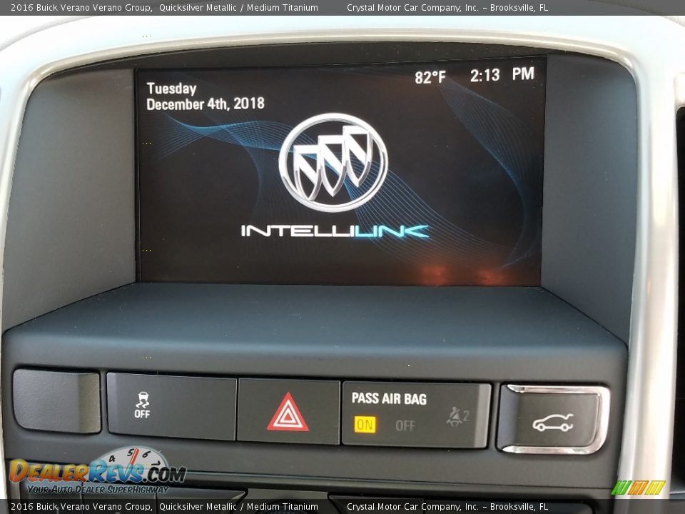 2016 Buick Verano Verano Group Quicksilver Metallic / Medium Titanium Photo #15