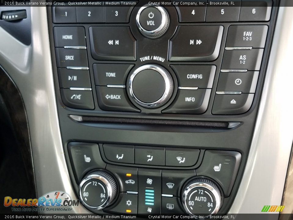 2016 Buick Verano Verano Group Quicksilver Metallic / Medium Titanium Photo #16