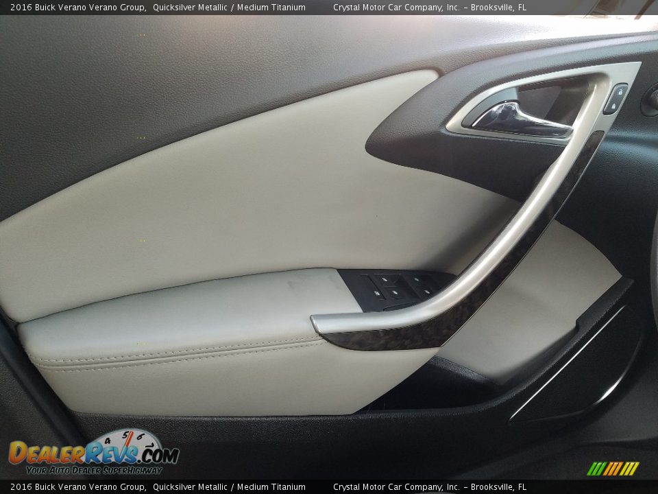 2016 Buick Verano Verano Group Quicksilver Metallic / Medium Titanium Photo #17