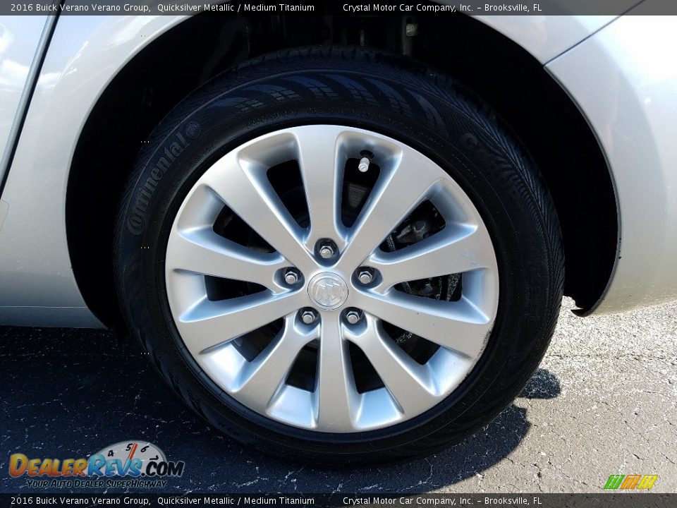 2016 Buick Verano Verano Group Quicksilver Metallic / Medium Titanium Photo #20