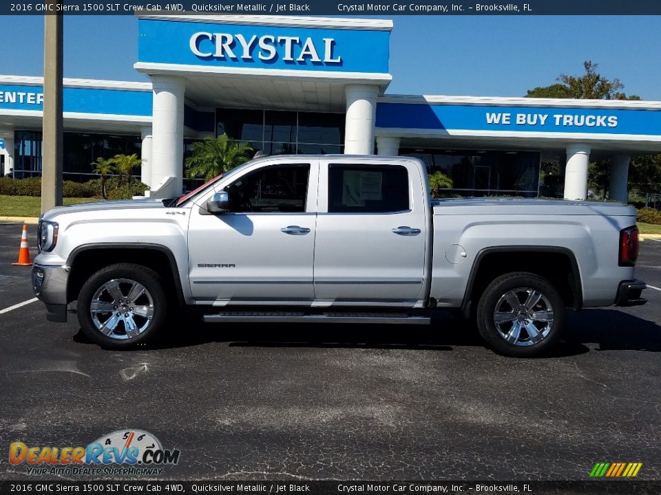 2016 GMC Sierra 1500 SLT Crew Cab 4WD Quicksilver Metallic / Jet Black Photo #2