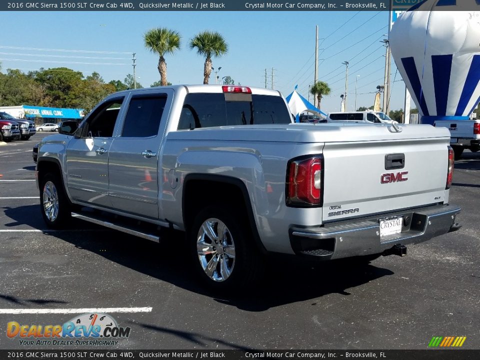 2016 GMC Sierra 1500 SLT Crew Cab 4WD Quicksilver Metallic / Jet Black Photo #3