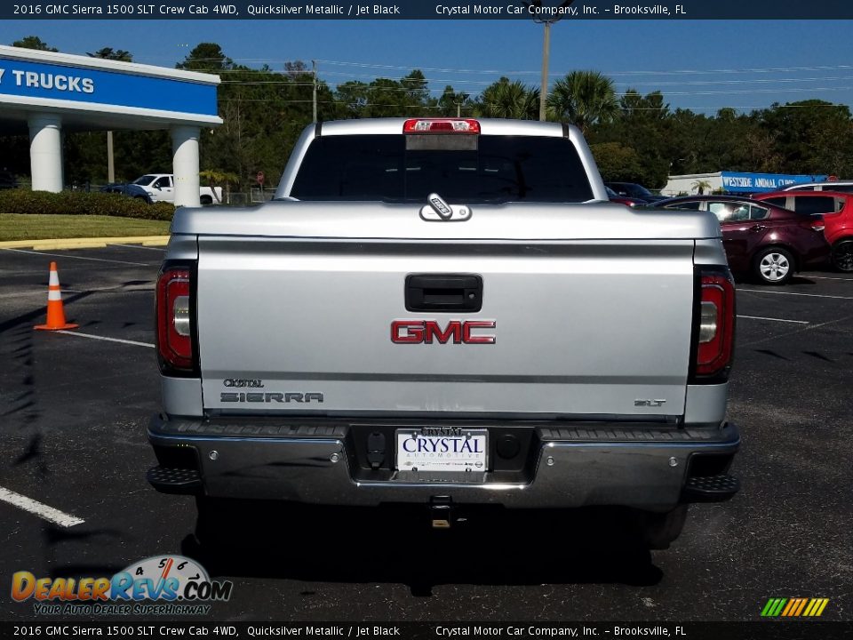2016 GMC Sierra 1500 SLT Crew Cab 4WD Quicksilver Metallic / Jet Black Photo #4
