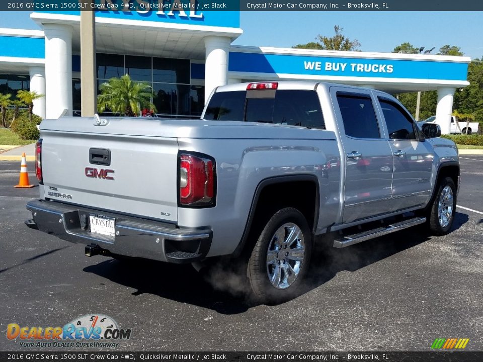 2016 GMC Sierra 1500 SLT Crew Cab 4WD Quicksilver Metallic / Jet Black Photo #5