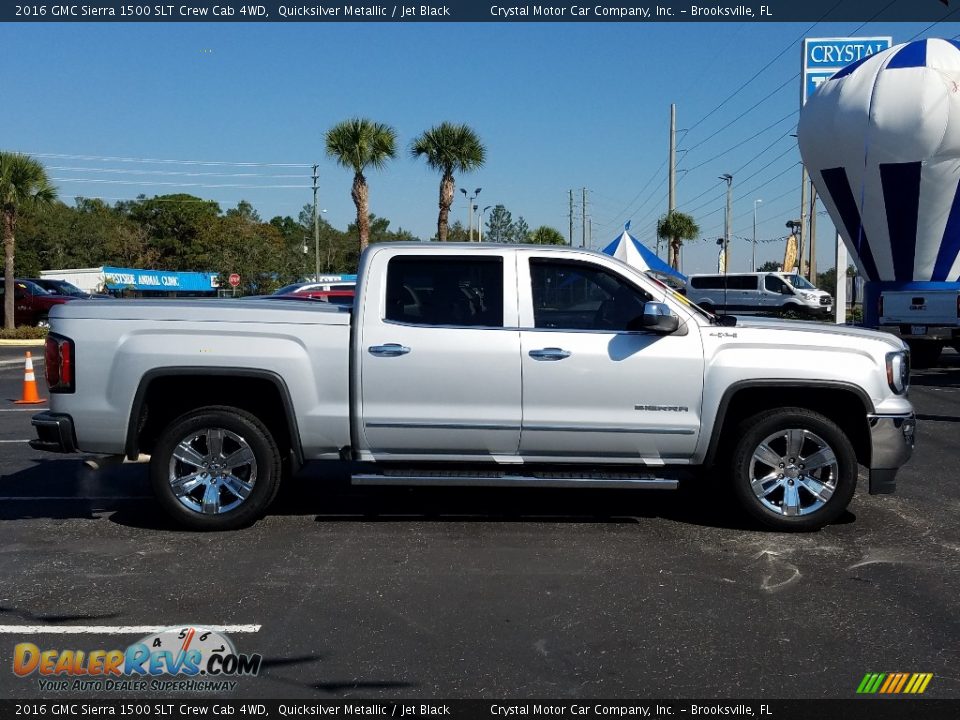 2016 GMC Sierra 1500 SLT Crew Cab 4WD Quicksilver Metallic / Jet Black Photo #6
