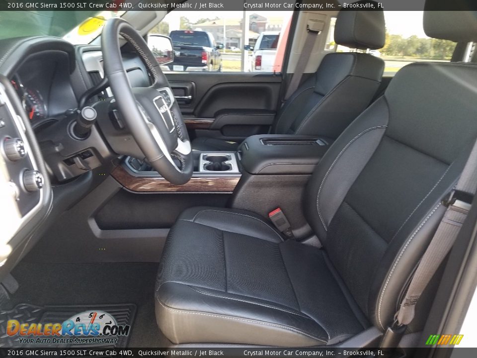 2016 GMC Sierra 1500 SLT Crew Cab 4WD Quicksilver Metallic / Jet Black Photo #9
