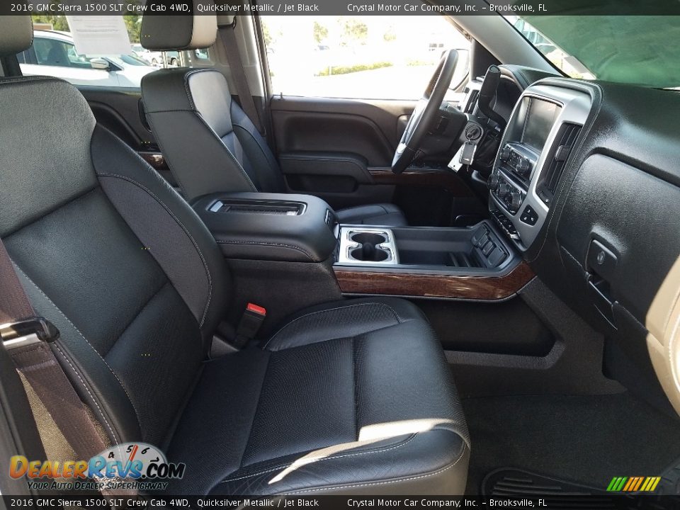 2016 GMC Sierra 1500 SLT Crew Cab 4WD Quicksilver Metallic / Jet Black Photo #12