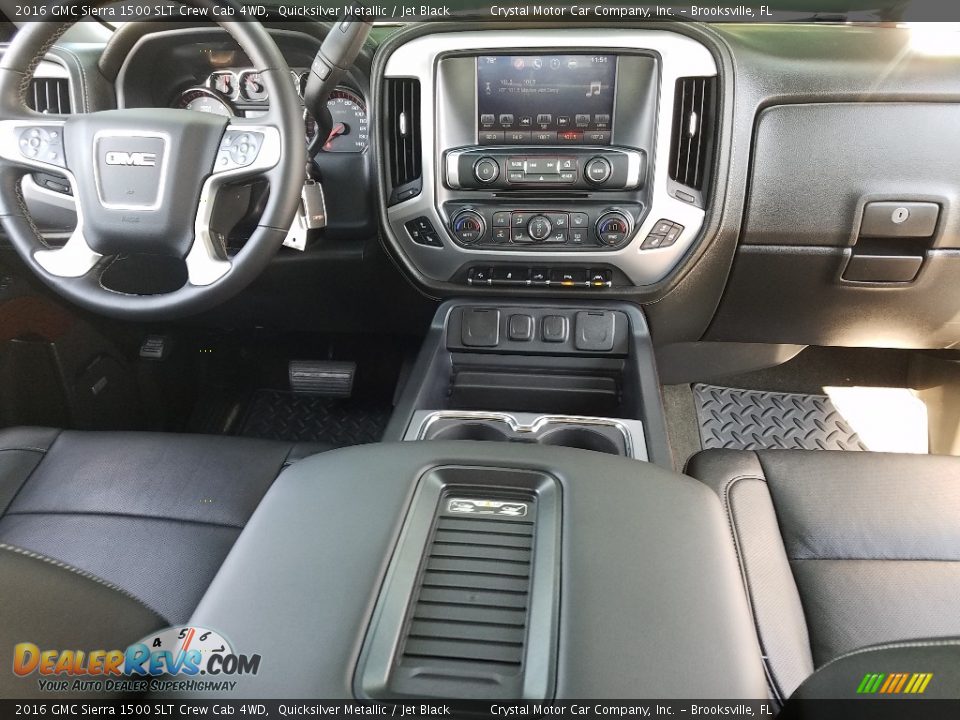 2016 GMC Sierra 1500 SLT Crew Cab 4WD Quicksilver Metallic / Jet Black Photo #13