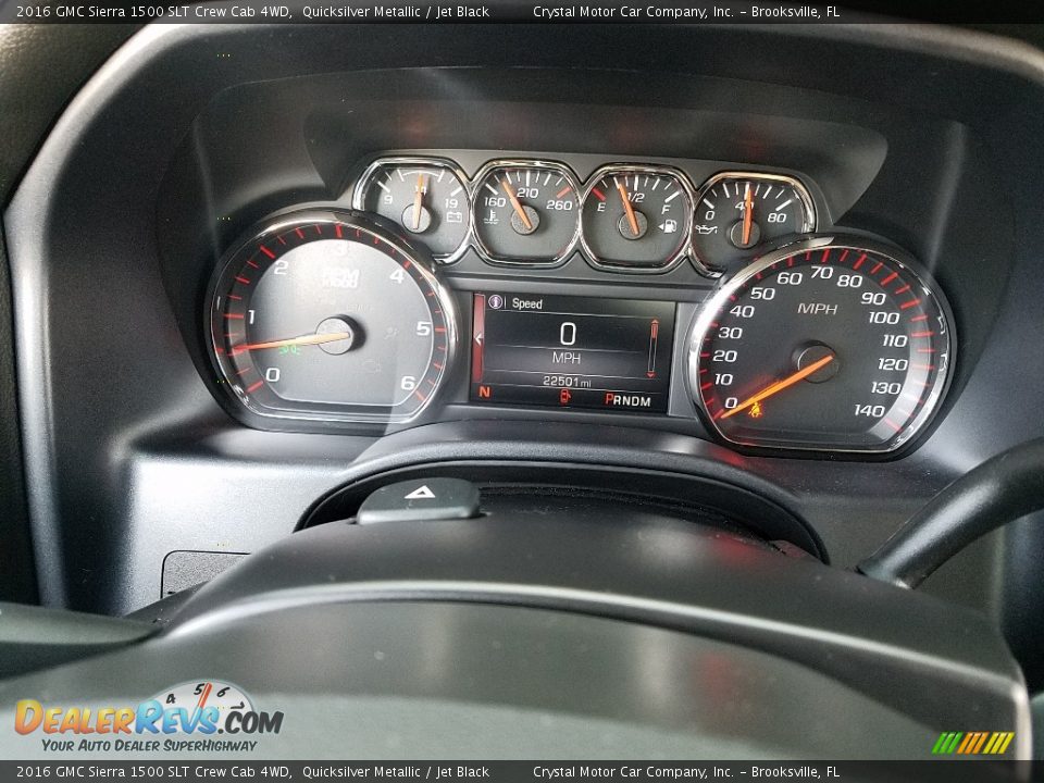 2016 GMC Sierra 1500 SLT Crew Cab 4WD Quicksilver Metallic / Jet Black Photo #14