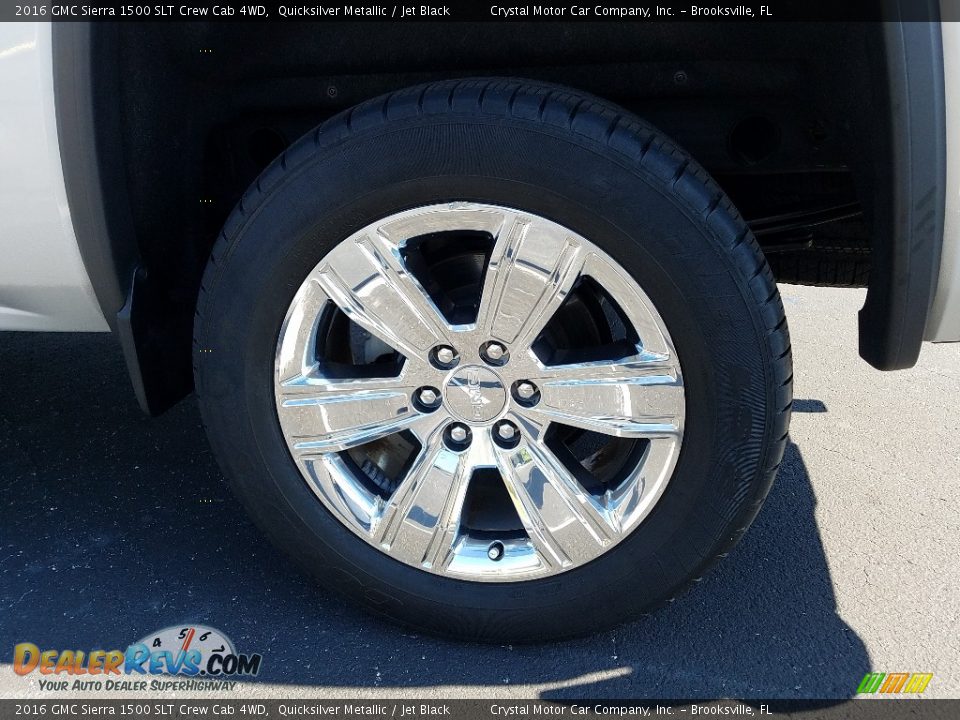 2016 GMC Sierra 1500 SLT Crew Cab 4WD Quicksilver Metallic / Jet Black Photo #20