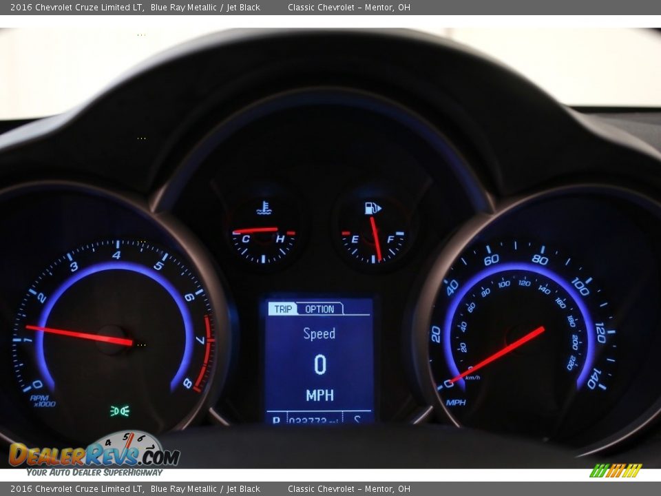 2016 Chevrolet Cruze Limited LT Blue Ray Metallic / Jet Black Photo #7