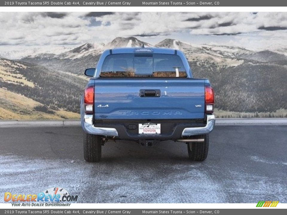 2019 Toyota Tacoma SR5 Double Cab 4x4 Cavalry Blue / Cement Gray Photo #4