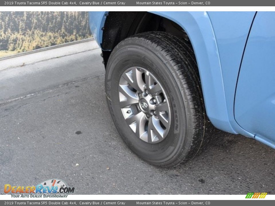 2019 Toyota Tacoma SR5 Double Cab 4x4 Cavalry Blue / Cement Gray Photo #32