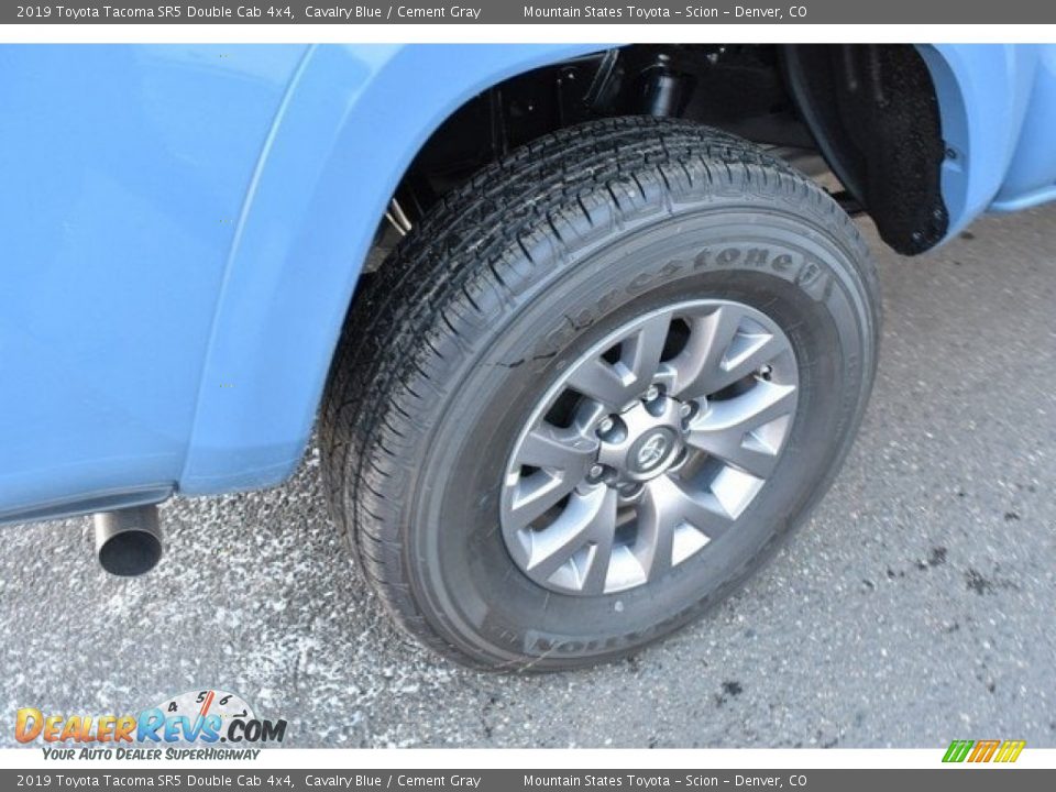 2019 Toyota Tacoma SR5 Double Cab 4x4 Cavalry Blue / Cement Gray Photo #34