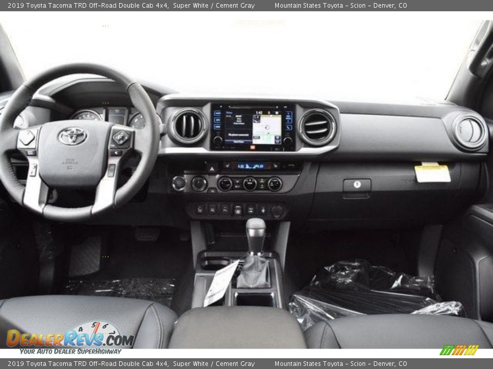 2019 Toyota Tacoma TRD Off-Road Double Cab 4x4 Super White / Cement Gray Photo #8