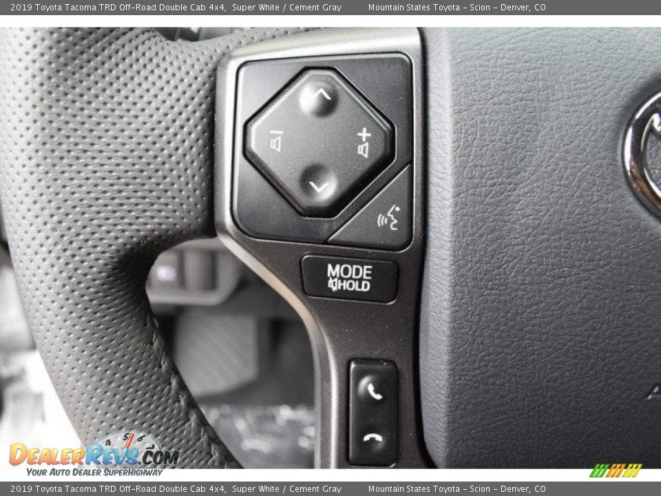 2019 Toyota Tacoma TRD Off-Road Double Cab 4x4 Super White / Cement Gray Photo #26