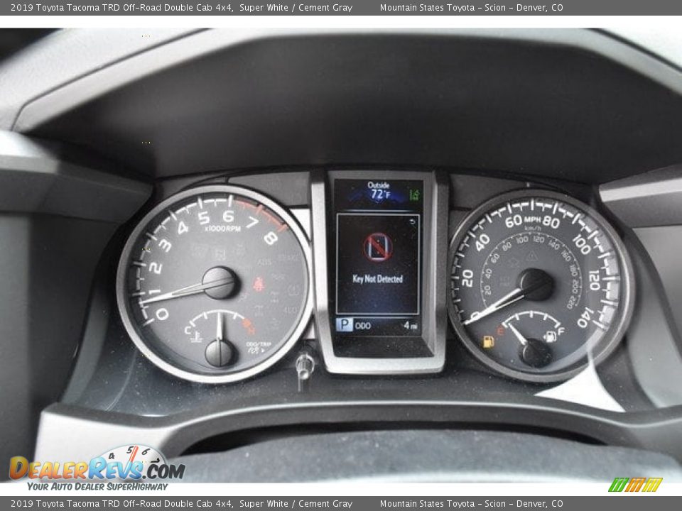2019 Toyota Tacoma TRD Off-Road Double Cab 4x4 Super White / Cement Gray Photo #28