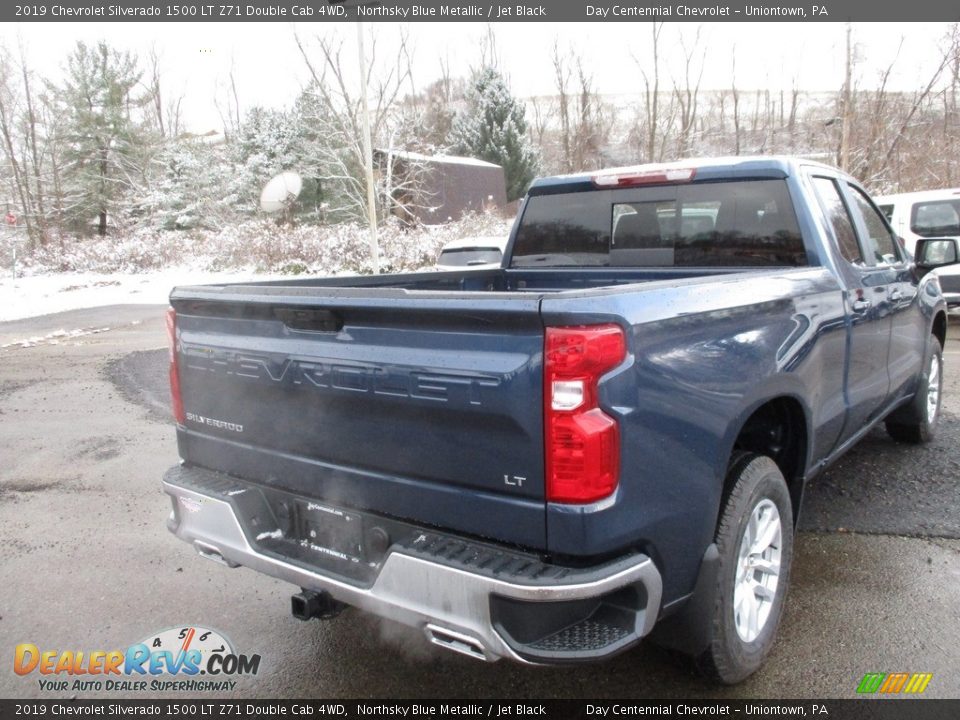 2019 Chevrolet Silverado 1500 LT Z71 Double Cab 4WD Northsky Blue Metallic / Jet Black Photo #3
