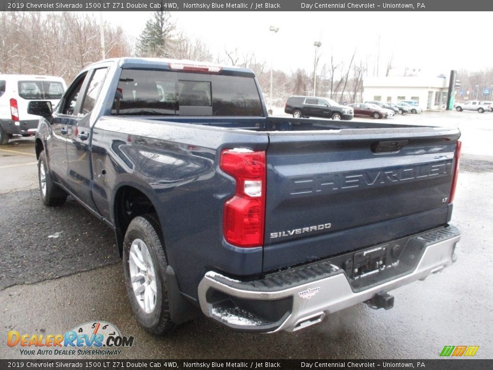 2019 Chevrolet Silverado 1500 LT Z71 Double Cab 4WD Northsky Blue Metallic / Jet Black Photo #5