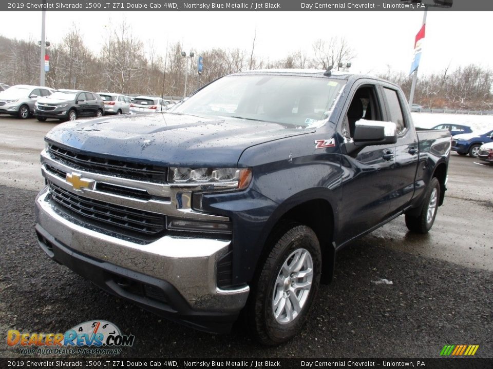 2019 Chevrolet Silverado 1500 LT Z71 Double Cab 4WD Northsky Blue Metallic / Jet Black Photo #8