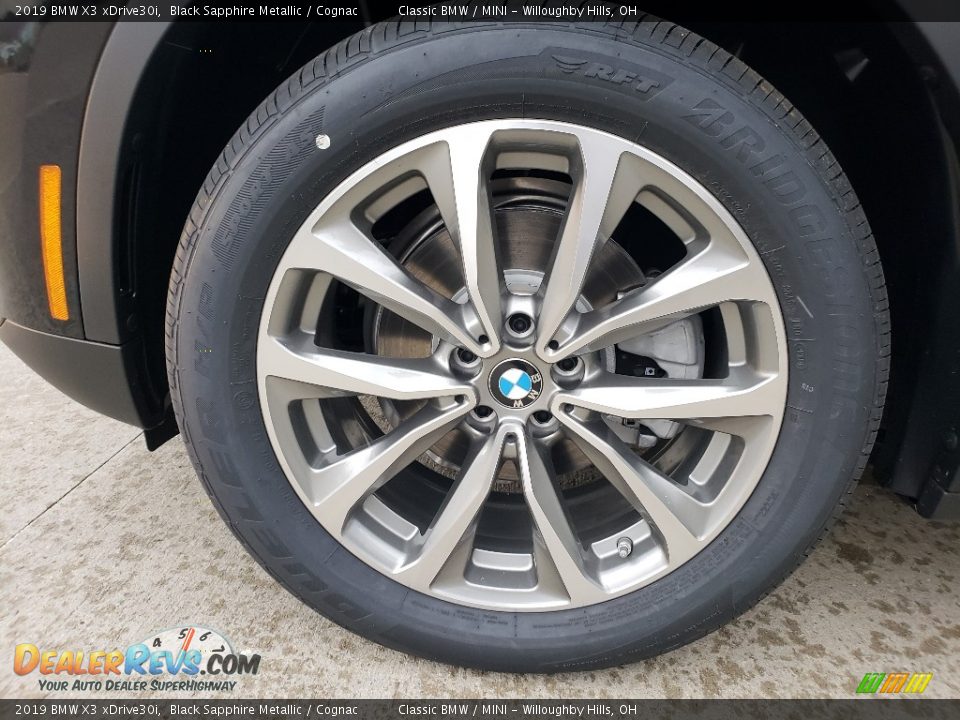 2019 BMW X3 xDrive30i Black Sapphire Metallic / Cognac Photo #3