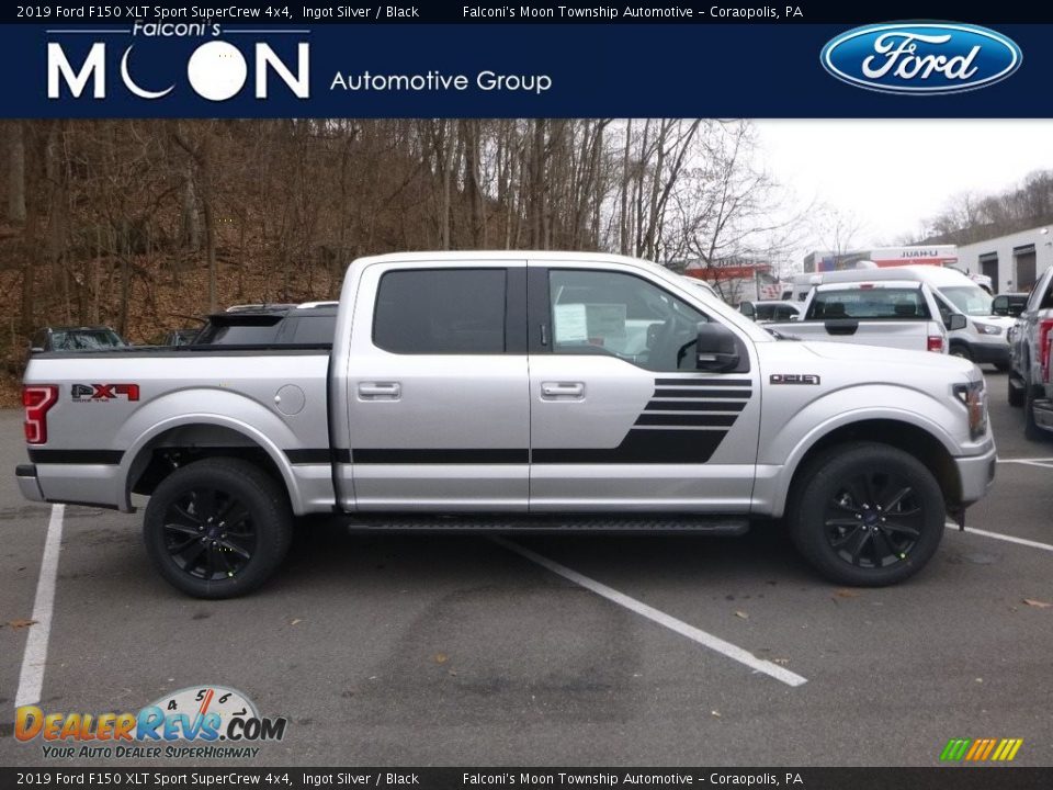 2019 Ford F150 XLT Sport SuperCrew 4x4 Ingot Silver / Black Photo #1