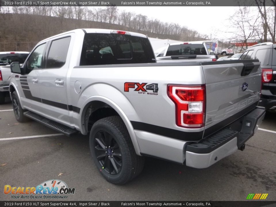 Ingot Silver 2019 Ford F150 XLT Sport SuperCrew 4x4 Photo #3