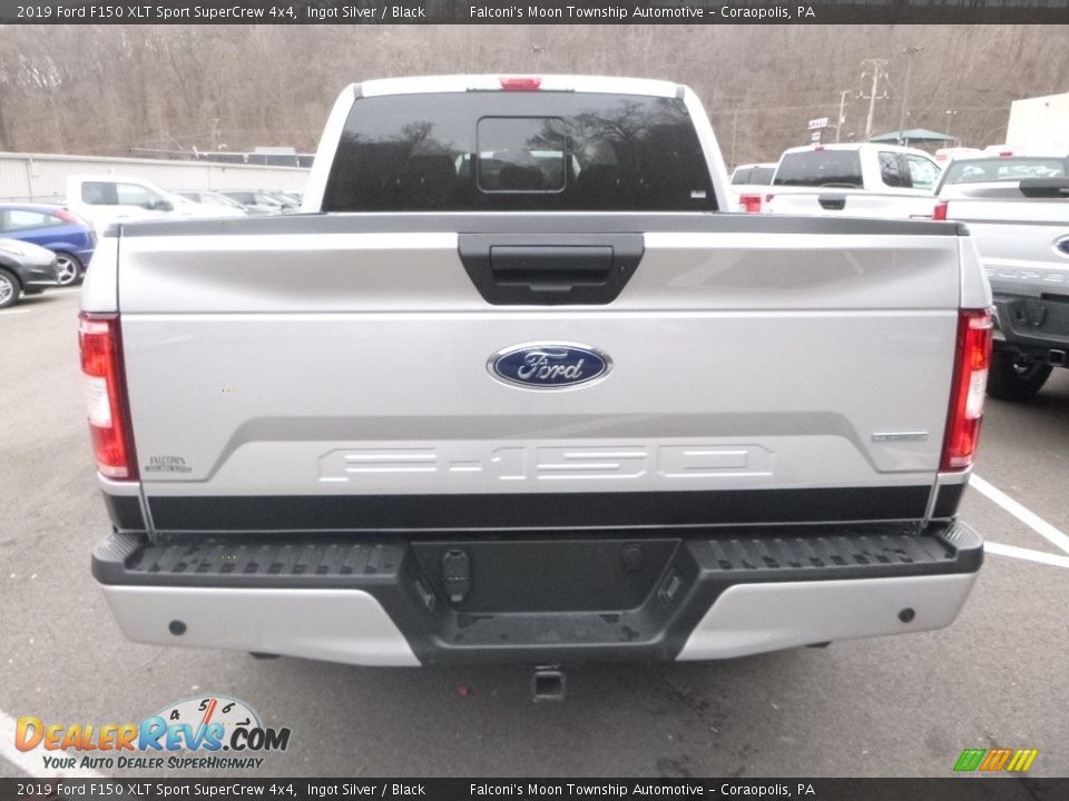 2019 Ford F150 XLT Sport SuperCrew 4x4 Ingot Silver / Black Photo #4