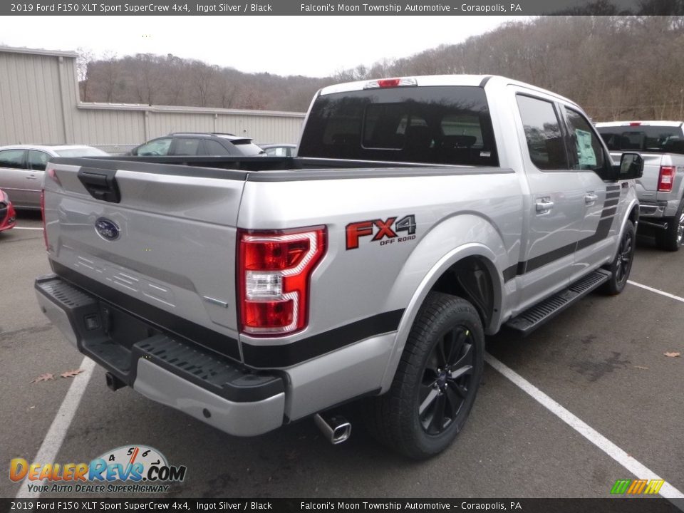 2019 Ford F150 XLT Sport SuperCrew 4x4 Ingot Silver / Black Photo #5